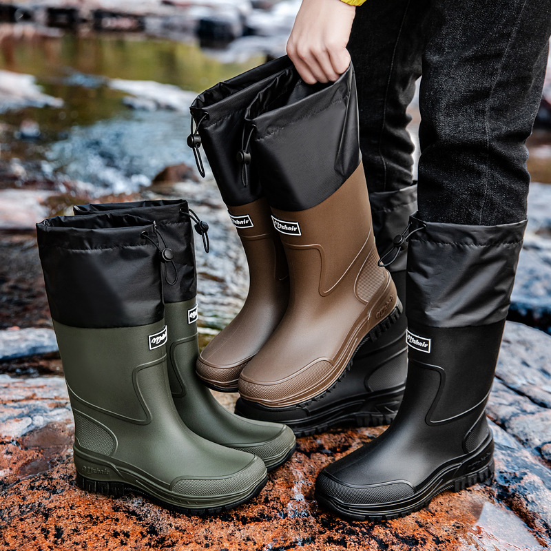 Fishing Waders - Wasserdichte Herren-Anglerstiefel mit Langlebigen Dicken Sohlen,