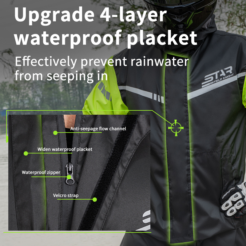 SFK Schwarzer Motorrad-Regenan – Fishing Rain Suit Bewertung und Preis